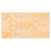 vidaXL Zunanja preproga ARAKIL oranžna in bela 80x150 cm PP