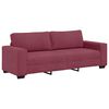 vidaXL Trosed vinsko rdeč 220x77x82 cm blago
