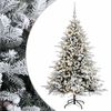vidaXL Umetna božična jelka z bučko 120 cm 150 LED Toplo bela