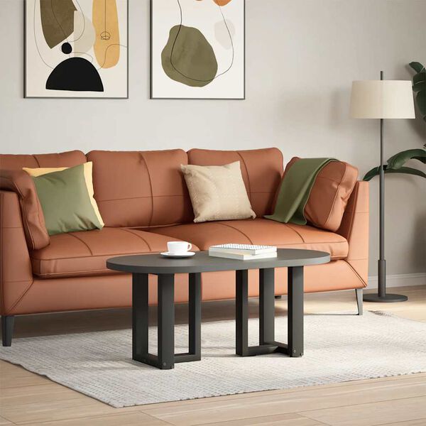 vidaXL Noge za klubsko mizico v obliki črke T, 2 kosa, črne, 38x25x(42-43) cm, jeklo