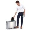 EKO Koš za smeti EcoCasa 3x15 L mat srebrn