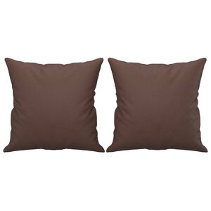 vidaXL Okrasna blazina 2 kosa rjava 40x40 cm blago