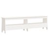 vidaXL Klop za predsobo bela 160x28x45 cm trdna borovina
