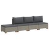 vidaXL 4 kos Ratan lounge set s blazinami GENDT Naravni rattan
