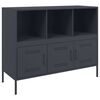 vidaXL Komoda antracitna 100,5x39x79 cm jeklo