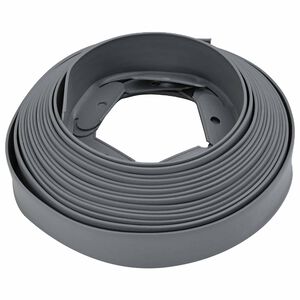 vidaXL Robniki za trato Siva 5000 x 4 x 5 cm Plastika