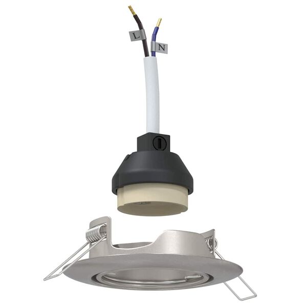 vidaXL Reflektor 24 pcs srebrna 9 x 9 x 2.5 cm Kovina