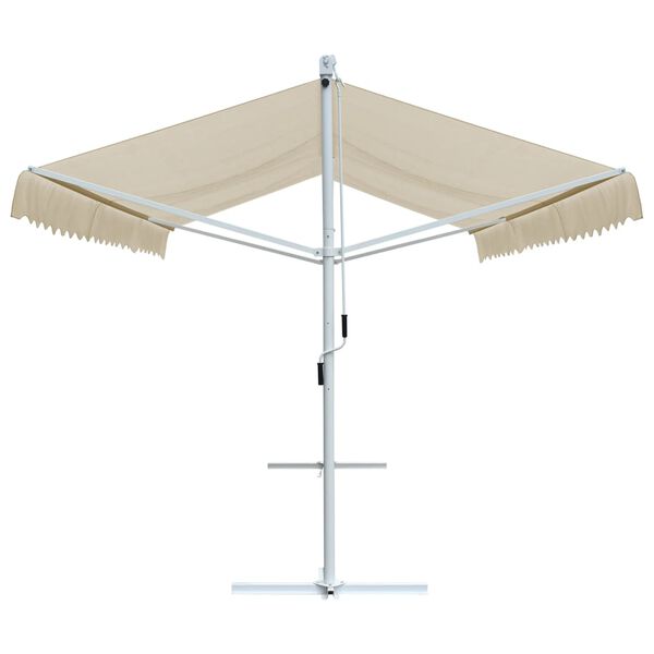 vidaXL Prostostoječa tenda 500x300 cm krem