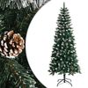 vidaXL Umetna novoletna jelka s stojalom zelena 180 cm PVC