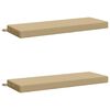 vidaXL Blazine za klopi SOEST 2 kos 100% poliester Bež 120 x 40 x 8 cm