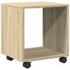 vidaXL Omarica na kolesih sonoma hrast 37x33x42,5 cm inženirski les