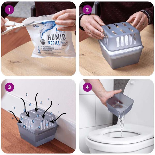 Lafita Absorberji vlage z vrečkami za ponovno polnjenje 4 kosi 450 g