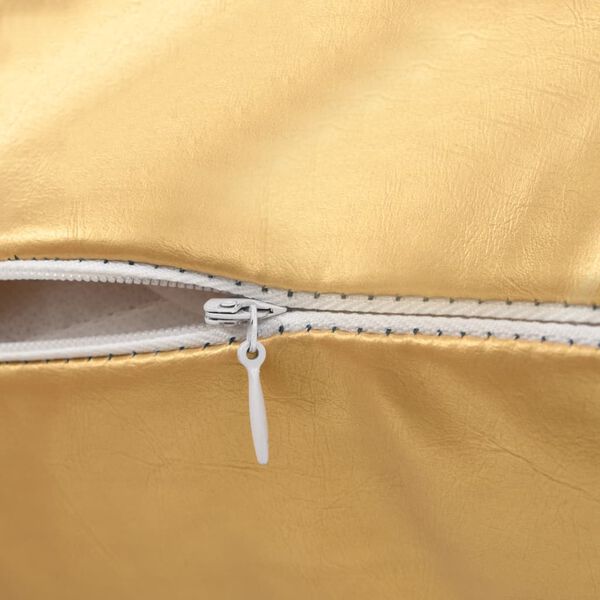 vidaXL Komplet blazin 2 kosa PU 40x60 cm zlate barve