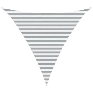 vidaXL Sončno platno Svetlo siva in bela. 3 x 3 x 3 m