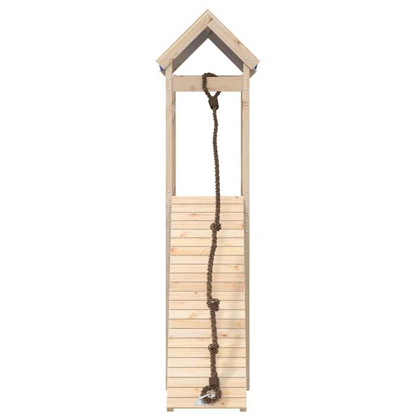 vidaXL Zunanje igralo trdna borovina