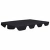 vidaXL Streha za vrtno gugalnico črna 150/130x105/70 cm