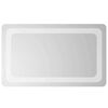 vidaXL LED kopalni&scaron;ko ogledalo Transparentno 50 x 30 cm kaljeno steklo