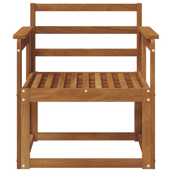 vidaXL Zunanji kavč Masiven les akacije Naravna