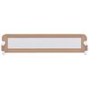 vidaXL Posteljno varovalo za otroke taupe 180x42 cm poliester