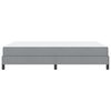 vidaXL Postelja z vzmetnico z vzmetnico Svetlo siva 140 x 190 cm blago