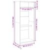vidaXL Garderobna omara sonoma hrast 80x50x200 cm inženirski les