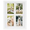 vidaXL 3D foto okvirji 3 kosi beli 28x35 cm za 4x(10x15 cm) slike