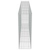 vidaXL Gabionska stena s pokrovi iz pocinkanega jekla 300x50x150 cm