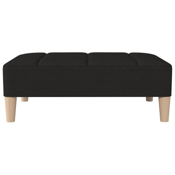 vidaXL Stolček za noge črn 78x56x32 cm blago