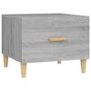 vidaXL Klubska mizica siva sonoma 50x50x40 cm konstruiran les