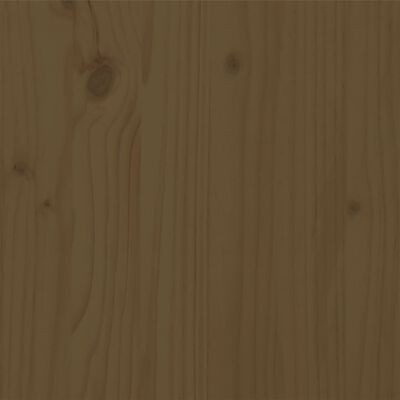 vidaXL Posteljni okvir medeno rjav iz trdnega lesa 90x200 cm