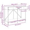 vidaXL Konzolna miza Črna Orehovina 100 x 39 x 78,5 cm Konstruiran les