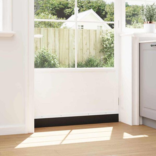 vidaXL Skrbniki za vrata z vijaki 6 pcs Bela 100 cm