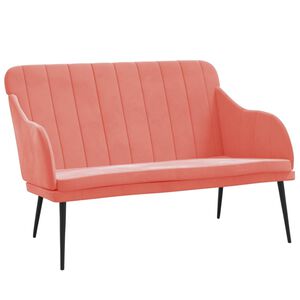 vidaXL Klop roza 110x76x80 cm žamet