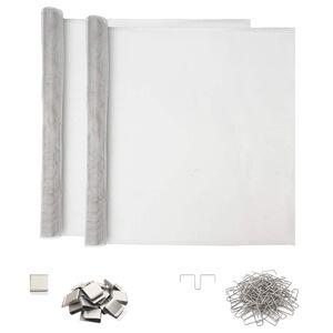 vidaXL Pokrov za svetlobne ja&scaron;ke s sponkami 2 kos 70 x 130 cm Aluminij