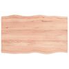vidaXL Mizna plo&scaron;ča sv. rjava 100x60x(2-4)cm obdelana trdna hrastovina