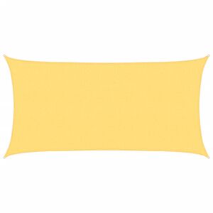 vidaXL Senčno Jadro HDPE Pravokotno 2x4 m Bež Barve