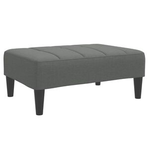 vidaXL Stolček za noge temno siv 77x55x31 cm blago