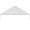 vidaXL Streha za &scaron;otor za zabave 6 x 12 m bela