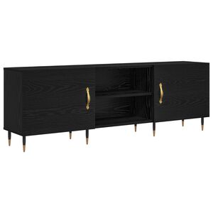 vidaXL TV omarica 150 x 30 x 50 cm Črni hrast Inženirski les