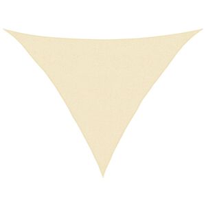 vidaXL Senčno jadro 160 g/m&sup2; krem 2,5x2,5x3,5 m HDPE