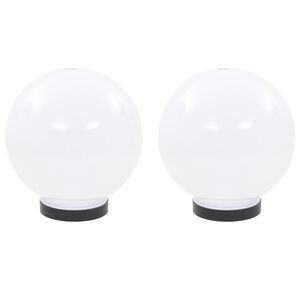 vidaXL LED okrogle svetilke 2 kosa krogla 20 cm PMMA