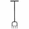 vidaXL Orodje za aeracijo trate Črna 95 x 27 cm Plastika