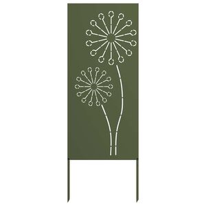vidaXL Zaslon za zasebnost v vrtu Ureznine Olivno zelena 50 x 140 cm