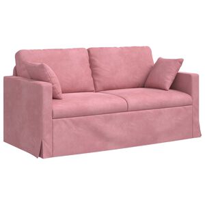 vidaXL Kavč Roza 158 x 78 x 80 cm Žamet