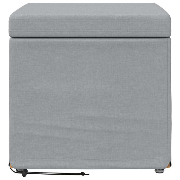 vidaXL Stolica Svetlo siva 41 x 41 x 40 cm Tkanina in obdelano les