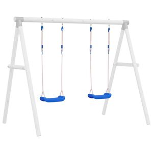 vidaXL Gugalnica z vrvmi 2 kosa modra 37x15 cm polieten