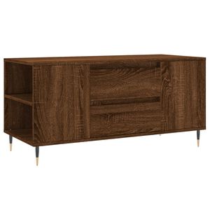 vidaXL Klubska mizica rjavi hrast 102x44,5x50 cm inženirski les
