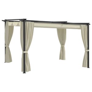 vidaXL Paviljon 4x3 m krem