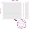 vidaXL Steber ograje. Siva 100 x 1,5 m (36 mm mreža) Jeklo in PVC