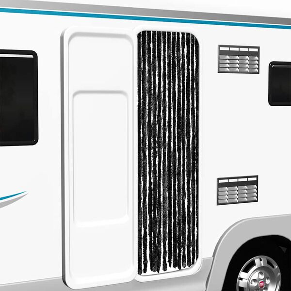 vidaXL Zavesa proti mrčesu antracitna 56x200 cm šenilja